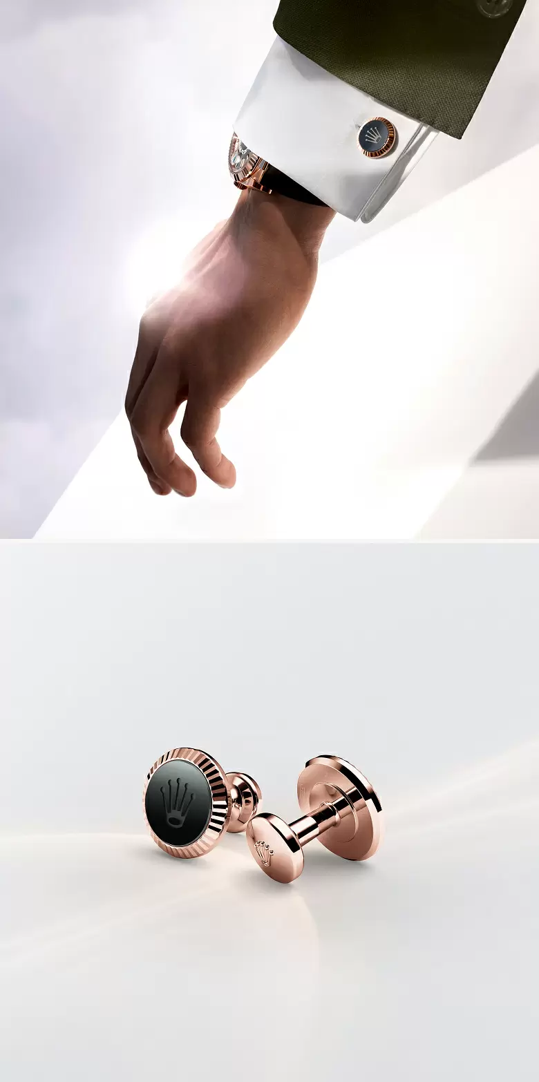 Gemelli “Zigrinatura” Rolex