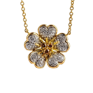 Petit Fleurs , Girocollo con diamanti