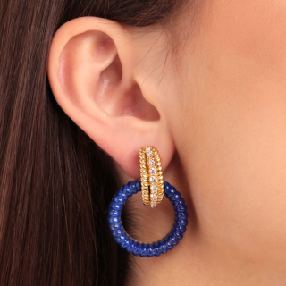 Vibrazioni, Orecchini con pietre dure e diamanti