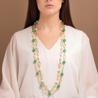 Fiamma, Collana con pietre dure