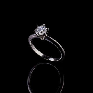 Princess Anello solitario con diamante