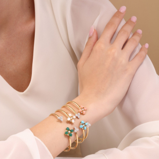 Fortuna, Bracciale con pietre di colore e diamanti