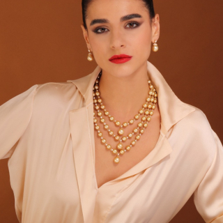 Anita, Orecchini con perle e diamanti