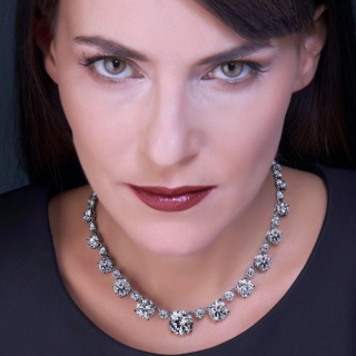 Principessa, Magnifico collier con diamanti taglio brillante