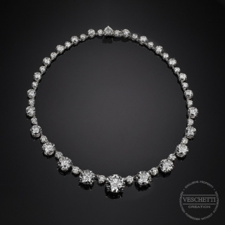 Principessa, Magnifico collier con diamanti taglio brillante