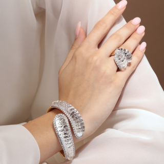 Anniversary, Bracciale con pietra dura e diamanti