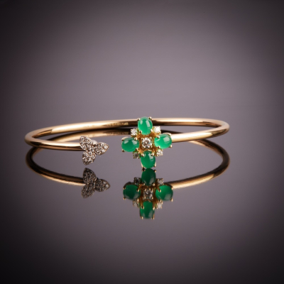 Fortuna, Bracciale con pietre dure e diamanti