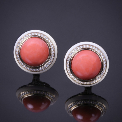 Dorian, Orecchini con pietre dure e diamanti