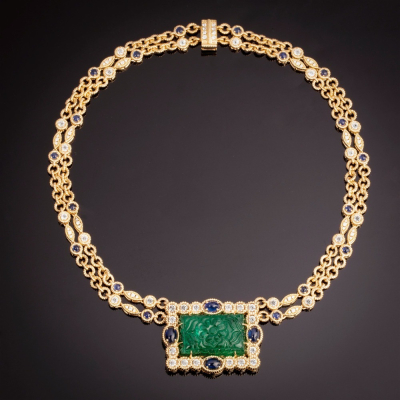 Marta, Girocollo con pietre di colore e diamanti