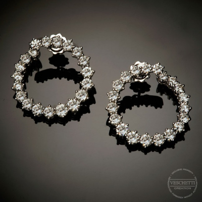 Soffio, Orecchini in oro e diamanti