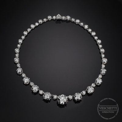Principessa, Magnifico collier con diamanti taglio brillante
