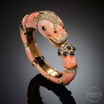 Chimera, Bracciale con pietre dure, pietre di colore e diamanti