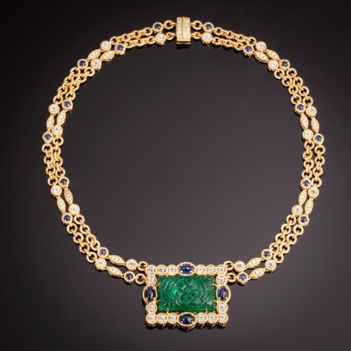 Marta, Girocollo con pietre di colore e diamanti