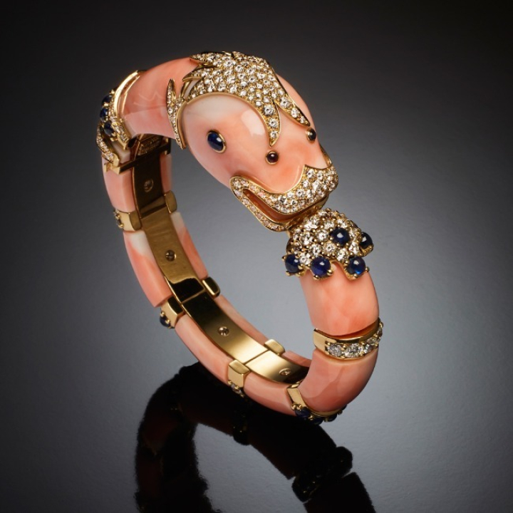  Chimera, Bracciale con pietre dure, pietre di colore e diamanti