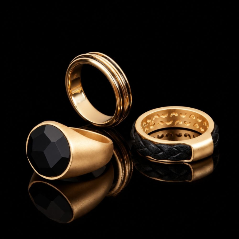 Anelli in argento placcato oro giallo 18 kt
